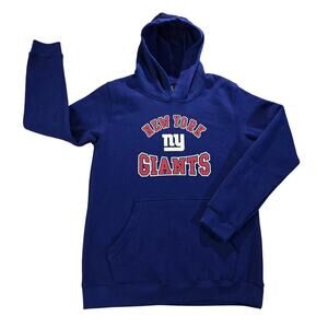 NFL New York Giants Youth XL Hoodie Blue Pullover Team Apparel NYG NWOT